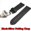 Watch Band For Panerai PAM 111 441 TPU Rubber Silicone 22 24mm Strap Accessories Folding Clasp Bracelet Chain234s