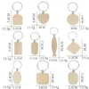 Artesanato promocional Party Favor Favor de lembrança Plain Diy Blank Wood Pingente Chain Keychain com Key Ring4319487