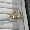 Pierścień Złotego Materiał nigdy nie zniknie wąskiego pierścienia bez diamentów luksusowe marka oficjalne reprodukcje pary Pierścienie wykwintne