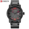 Neue Männer Uhren CURREN Mode Sport Armbanduhr Casual Business Quarz Kalender Männliche Uhr Lederband relogio masculino193d