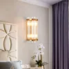 Wall Lamps FKL Modern Lights Crystal Gold Luxury Living Room Background Lamp Entrance Hallway Indoor Light Fixtures