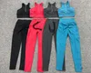 Womens Leggings suits two-piece yoga outfits design tracksuit Solid color Zipper top and drawstring pants Buttock lift Elastic force sport wear Gym clothes