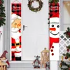Décorations de noël, signe de porche, bannière de porte, père noël suspendu, pendentif joyeux, décoration pour la maison, cadeau de l'année 2023
