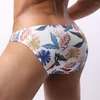 Underpants Men's Panties Breathable Mesh Briefs Print Thongs Comfortable Underwear Bulge Pouch G-String Sensual Lingerie