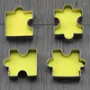 Baking Moulds 4Pcs/Set Biscuit Mould Stainless Steel Puzzle Piece Cookie Cutter Cake Frame Mold Tools For Pastry Fondant Sugar