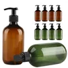 Badzubehör-Set, Badezimmer-Organizer, Schraube, 300 recycelbare PET-Kappen mit schwarzen 4-teiligen Flaschen, transparente ML-Kunststoffprodukte