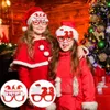 Juldekorativa glas￶gon roliga vuxna barn party karneval party artiklar fotografering props grossist christmass rra813
