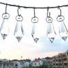 Żyrandol Crystal 200pcs 36 mm przezroczyste fasetowane sopy liste