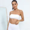 Vêtements de sport pour femmes, sous-vêtements, débardeurs, Camis, soutien-gorge de sport, antichoc, course à pied, haute résistance, entraînement physique, sans écharpe, haut tubulaire