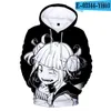 Men's Hoodies High Street Anime Himiko Toga 3D Teenage Harajuku Hip Hop Autumn Boys/Girls Sweatshirts Tops