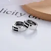 Stud Earrings Wholesale S925 Pure Silver Street Hip Hop Trendsetter Fashion Cross Design Personalized Creative Jewelry For Women