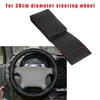 Steering Wheel Covers Black Red Cover PU Warming DIY W/Needles