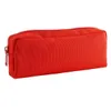 Black Canvas Pencil Case School for Boys Girls Simple Candy Color Large-capacity Stationery Cosmetic Bag RRD45