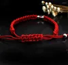 Länkarmband grossistlycka Lucky Red Rope Charm Pärlor Armband för kvinnor Män Bangle Fashion Jewelry Mors dag Gift Valentine's