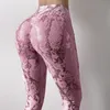 Leggings pour femmes pantalons de yoga design en peau de serpent Pantalon de survêtement imprimé multicolore Taille haute Ajustement serré Lifting des fesses Pantalon de sport à force élastique jogging fitness