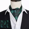 Bow Ties Men Vintage Polka Dot Paisley Wedding Formal Floral Cravat Ascot Self British Style dżentelmen poliesterowy krawat szyi
