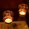 Titulares de vela Glass nórdica portador anjo stick pequenos bares clássicos de aniversário decorazioni casa decoração