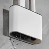 Set di accessori per il bagno Appeso a parete TPR Scopino per WC in silicone con scolapiatti Strumenti per la pulizia del bagno Protezione morbida