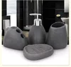 목욕 액세서리 세트 수지 욕실 액세서리 1 유럽 로마 귀족 세트 로션 디스펜서 컵 칫솔 홀더