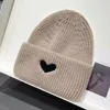 Fashion men's and women's hats new sweet embroidery love autumn and winter warm ear protection knitted cap