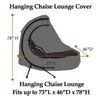 Chair Covers Waterproof Hanging Chaise Lounge Cover For Patio Chairs Courtyard Terrace Curved Recliner Outdoor Dustproof