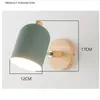 Lampes murales nordique moderne moderne loft en fer en bois luminaire pour le salon des appliques de chevet de chambre ￠ coucher