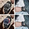 Men Quartz kijken Luxe siliconen band tandwielring wijzerplaat Mens Business Watches 41 mm roestvrij staal mannelijke klok Prospex Militaire S3233