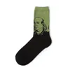 Men's Socks 2022 Men Women Cotton Oil Paiting Celebrity Avatar Art Funny For Couples