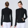 Long Sleeve Yoga Jacket Women Define Outfit Workout Sports Zipper Coat Jackets Fitness Sport Quick Dry Activewear Clothes Top Solid Zip Up Sweatshirt Sportwear