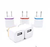 2022 Top Quality 5V 2.1 1A Double USB AC Travel US Wall Charger Plug many colors to choose very popular all over the world fastshipping