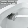 Acessório de banho Conjunto de parede pendurado TPR Brush Silicone com ferramentas de limpeza de banheiro de rack de drenagem de armazenamento Proteção suave