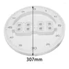 Horloges de table silencieuses 3D numérique circulaire lumineuse LED horloge murale alarme avec calendrier pour la décoration de la maison