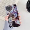 Cell Phone Cases iPhone 14 13 Pro Max 11 12 13 Mini 14plus 7 8 Plus X XS XR XSMAX Plating Splicing Marble Ring Holder TPU Soft Case