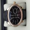 Orologi in cristallo da uomo in oro rosa automatico 2813 Orologio da uomo Cellini 50525 in pelle 50515 Display con fasi lunari Crystal Date Moon Blac262g