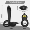 Produkty kosmetyczne męskie penis pierścień kutas wibrator 10 trybów pilot kontroli Zakiecanie stymulator pochwy masażer peni rękaw seksowne zabawki dla pary