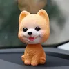 Interiördekorationer Bil Dashboard Toys Cute Decoration Nickande hundvalp Bobblehead Shaking Head Dolls Auto Accessories Ornaments Gifts