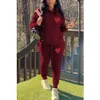 2024 Designer Fall Winter Women Tracksuits Love Heart Print Two 2 Piece Set Ladies Outfits Casual Long Sleeve Hoodies Pants Suit Wholesale Clothes 8920