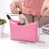 Women Travel Cosmetic Bag Mini Girl Makeup Bag Organizer Nylon Nylon Red Large Strice Zipper Bacter Case243G