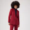 Costumes Blazer pour femmes faits à la main, coupe cintrée, tenue de soirée, tenue formelle de mariage, 2 pièces