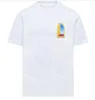 カサブランカ 23ss 男性デザイナー tシャツ ファンタジーの扉 シチリア ハワイアン 半袖 Tシャツ コットン サマー Tシャツ