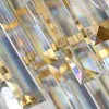 Lustre cristal Top qualité 50pcs 75mm prismes en verre Transparent dans un trou rideau goutte pendentif pièces pour accrocher