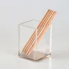 Storage Boxes WSHYUFEI Transparent Golden Pen Holder Office Desk Stationery Cosmetic Box Household Products Desktop Decoration
