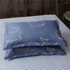 Taie d'oreiller 1 pièce 48cm 74cm taie d'oreiller beauté couverture d'impression florale pour chambre à coucher XF626-9