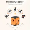 Universal Travel Adapter 2 Port USB Ładowarka 5V 2.4A Elektryczne gniazdo zasilające EU UK UK AU Plug Converter