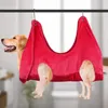 Hundkläder Pet Cat Grooming Hammock Helper Restraint Bag Puppy Nail Clip Trimning Dogs Cats Bathing