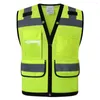 Motorkleding Hi Vis Reflecterend Veiligheidsvest Jas Kleding Werk Multi Zakken Werkkleding Vest Voor Mannen Vrouwen