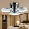 Ljuskronor moderna enkla LED-lampor vardagsrum akryl D64 H22cm h￶geffekt 5730 glans ljus ljuskrona