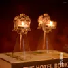 Candle Holders Glass Nordic Angel Holder Stick Małe klasyczne bary urodziny Nowoczesne dekoracje dekoracje casa