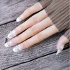 False Nails 24PCS Fashion Nail Almond Ellipse Head Glitter Full Cover Crystal Flower Diamond Fake With Glue Art Accessory