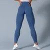 Leggings pour femmes pantalons de yoga design pantalons de survêtement de couleur pure Taille haute Dessiner dans l'abdomen Ajustement serré Lifting des fesses Force élastique pantalon de sport fitness